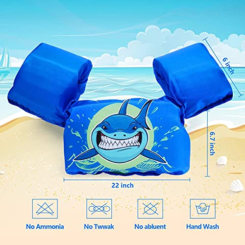 AmazeFan Kids Swim Life Jacket Vest for Swimming Pool, Swim Aid Floats, Toddler Swim Vest with Storage Bag,Suitable for 30-50 lbs Infant/Baby/Toddler,Children/Sea/Beach