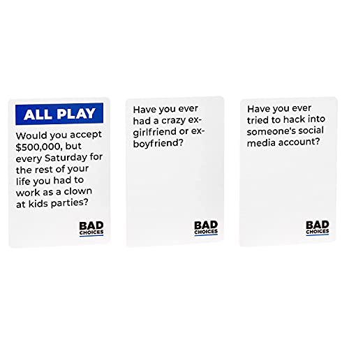 BAD CHOICES Party Game + After Dark Edition Set - Hilarious Adult Card Game for Friends, Fun Parties and Board Games Night with Your Group