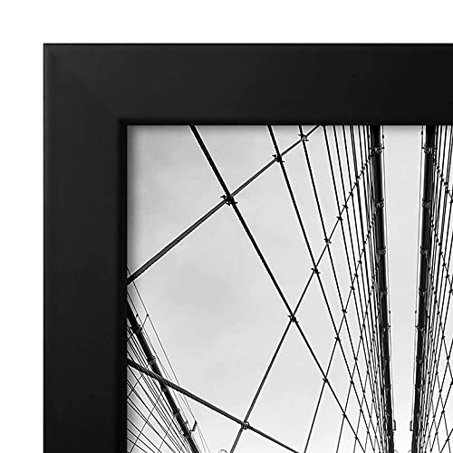 Americanflat 20x30 Poster Frame with Polished Plexiglass - Epic Collection - Gallery Wall Frames with Engineered Wood - Wide Photo Frame for Wall Display - Black