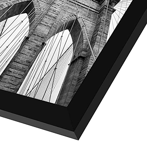 Americanflat 20x30 Poster Frame with Polished Plexiglass - Epic Collection - Gallery Wall Frames with Engineered Wood - Wide Photo Frame for Wall Display - Black