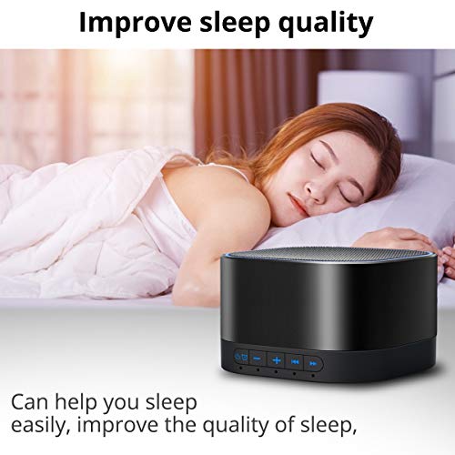 Magicteam Sound Machine White Noise Machine with 20 Non Looping Natural Soothing Sounds Memory Function 32 Levels of Volume Powered by AC or USB and Sleep Sound Timer Therapy for Baby Kids Adults