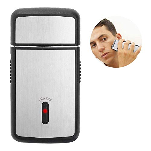 Men's Foil Shavers, Mini USB Electric Shaver USB Rechargeable Facial Electric Shaver with Cleaning Brush Hair Beard Trimmer for Home Travel and Camping