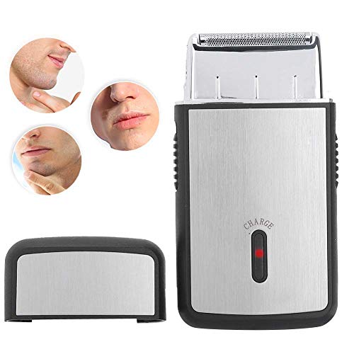 Men's Foil Shavers, Mini USB Electric Shaver USB Rechargeable Facial Electric Shaver with Cleaning Brush Hair Beard Trimmer for Home Travel and Camping