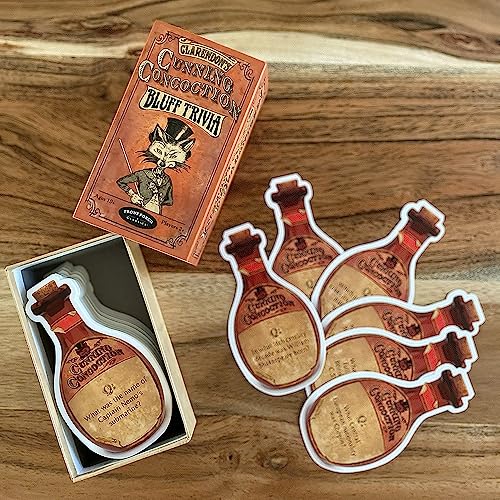 Front Porch Classics | Claredon's Cunning Concoction Vintage Bluffing Trivia Card Game for 2 or More Players, Ages 10 and Up (53514)