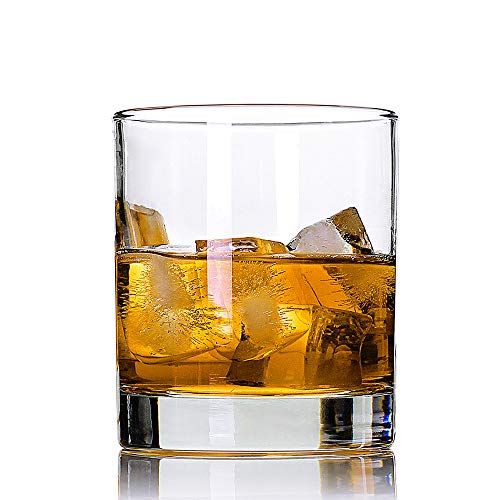 Whiskey Glasses,Set of 2,11 oz,Premium Scotch Glasses,Bourbon Glasses for Cocktails,Rock Style Old Fashioned Drinking Glassware,Perfect for Father's Day,Party,Bars,Gift, Restaurants and Home