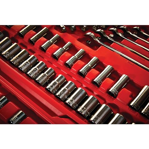 CRAFTSMAN Mechanics Tool Set, 1/4" & 3/8" & 1/2" Drive, SAE/Metric, 121 Piece (CMMT12033)