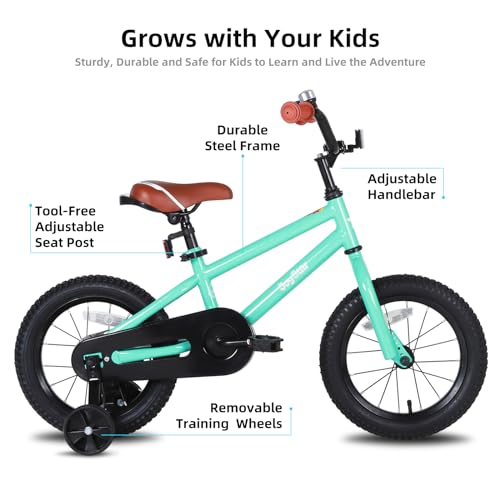 JOYSTAR Kids Bike for Ages 2-12 Years Old Boys Girls, 12-20 Inch BMX Style Kid's Bikes with Training Wheels, Children Bicycle for Kids and Toddler, Multiple Colors