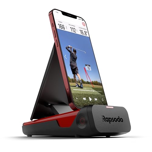 Rapsodo Mobile Launch Monitor for Golf Indoor and Outdoor Use with GPS Satellite View and Professional Level Accuracy, iPhone & iPad Only