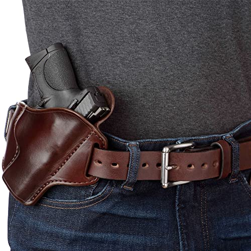 Bullhide Belts Mens Leather Belt for Casual, Dress, 1.50" Wide, Brown, 38"