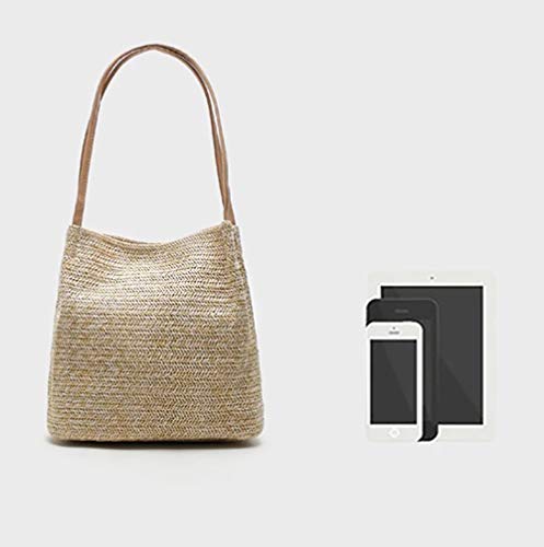 Straw Beach Bag Buckets Totes Handbag Shoulder Bag Tote Bag Women Summer Handbag