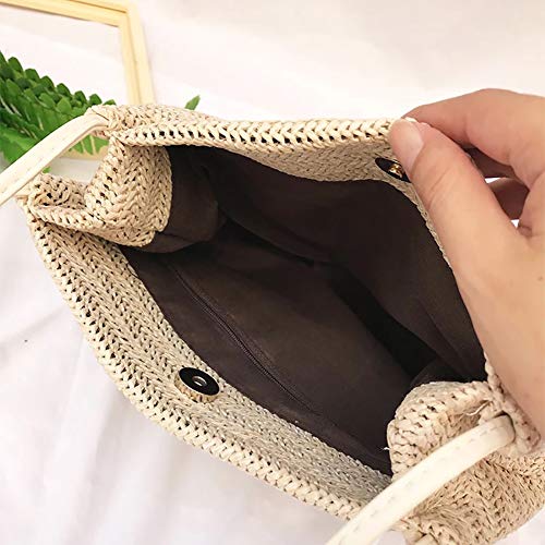 Straw Beach Bag Buckets Totes Handbag Shoulder Bag Tote Bag Women Summer Handbag