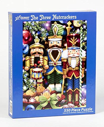 Vermont Christmas Company Three Nutcrackers Christmas Jigsaw Puzzle 550 Piece