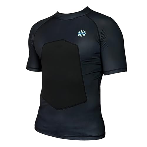 SPF 50+ 5mm Padded Rash Guard for Surfing, Boogie, Scuba