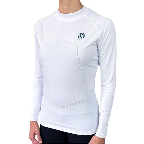 SPF 50+ 5mm Padded Rash Guard for Surfing, Boogie, Scuba