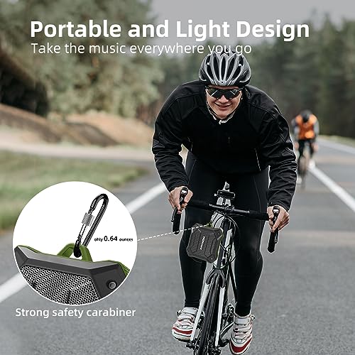 Portable Bluetooth Speaker Waterproof，IPX7 Shower Speaker with Deep Bass,Loud Sound,12 Hours Playtime TWS Small Speaker for Bicycle Hiking Outdoor Camping