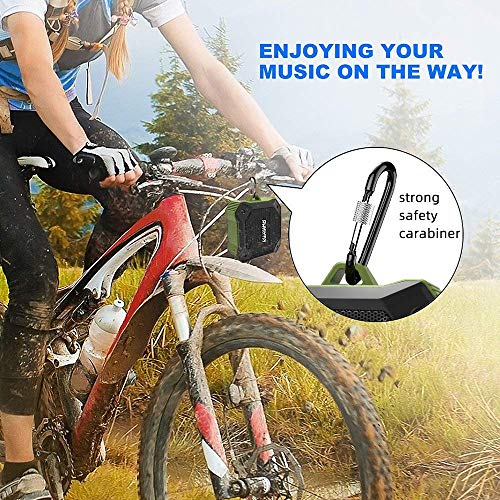 Portable Bluetooth Speaker Waterproof，IPX7 Shower Speaker with Deep Bass,Loud Sound,12 Hours Playtime TWS Small Speaker for Bicycle Hiking Outdoor Camping