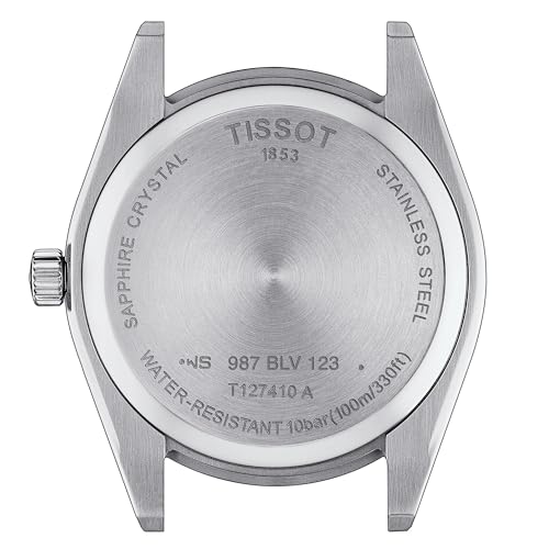 Tissot Mens Gentleman Stainless Steel Dress Watch Grey