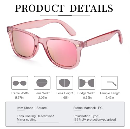 Myiaur Classic Sunglasses for Women Polarized Driving Anti-Glare UV Protection