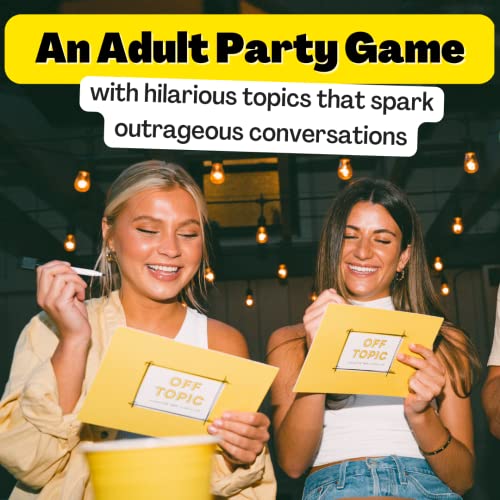 OFF TOPIC Party Game for Adults - Fun Adult Board Games for Groups of 2-8 Players - Hilarious Game Night Card Game for Friends, Family & More