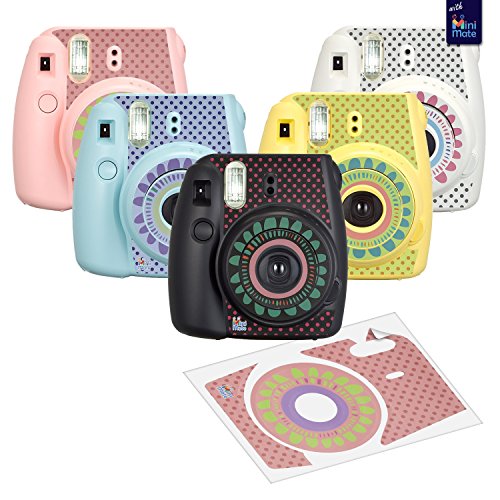 Fujifilm Instax Mini 9 Instant Camera Ice Blue with Carrying Case + Fuji Instax Film Value Pack (40 Sheets) Accessories Bundle, Color Filters, Photo Album, Assorted Frames, Selfie Lens + More