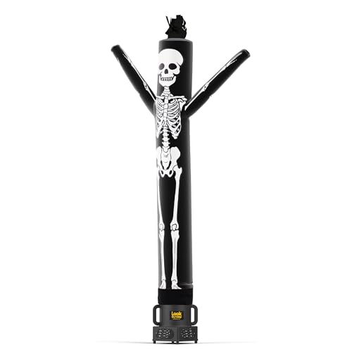 LookOurWay Air Dancers Inflatable Tube Man Set - 7ft Tall Wacky Waving Inflatable Dancing Tube Guy with Weather Resistant Blower- Halloween Themed - Skeleton