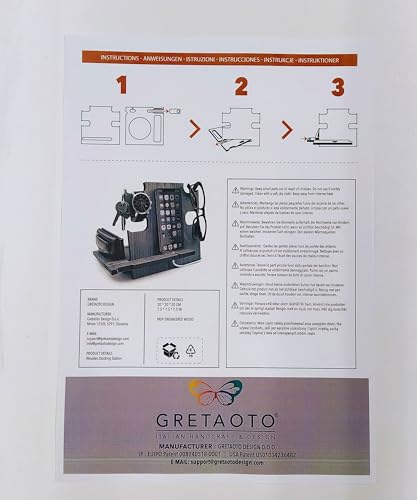 GRETAOTO Personalized Wood Phone Docking Station Gift for Men Bedside Nightstand Charging Station Organizer Mens Accessories Phone Stand Anniversary Birthday Gifts for Dad Him Husband