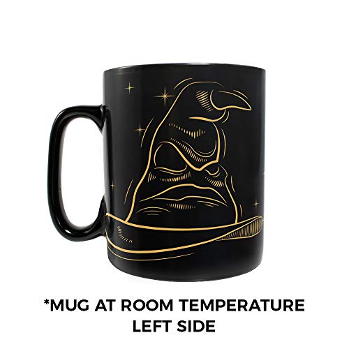 Morphing Mugs Harry Potter – Celestial Hogwarts Houses – Ravenclaw – Sorting Hat Heat Sensitive Clue Mug – Full image revealed when HOT liquid is added - 16oz Large Drinkware