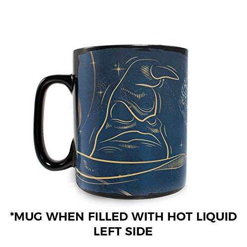 Morphing Mugs Harry Potter – Celestial Hogwarts Houses – Ravenclaw – Sorting Hat Heat Sensitive Clue Mug – Full image revealed when HOT liquid is added - 16oz Large Drinkware