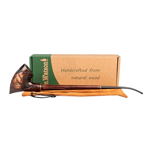 Dr Watson - 13.4" Extra Long Churchwarden Tobacco Pipe, Tolkien's LOTR Hobbit Style (Gandalf)