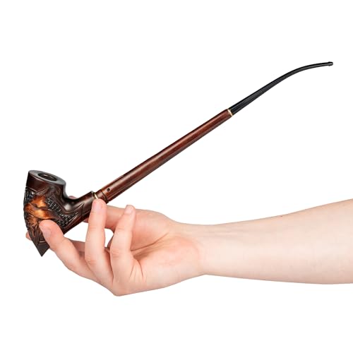 Dr Watson - 13.4" Extra Long Churchwarden Tobacco Pipe, Tolkien's LOTR Hobbit Style (Gandalf)