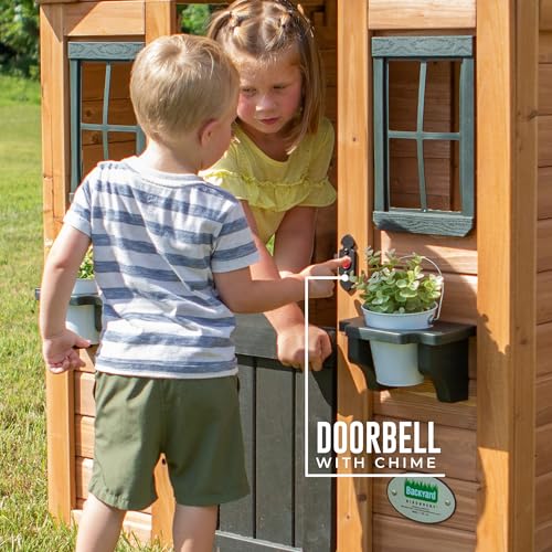 Backyard Discovery Sweetwater All Cedar Wooden Playhouse, Light Brown