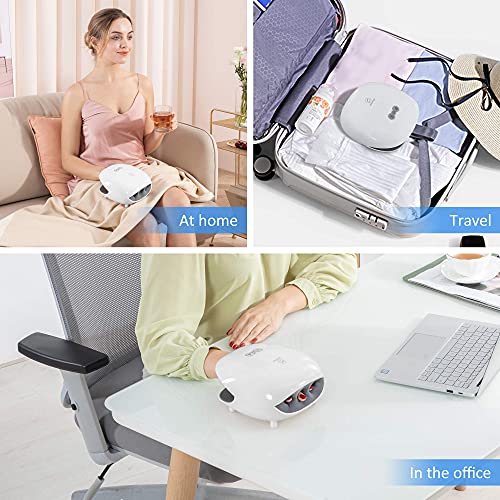 COMFIER Wireless Hand Massager with Heat,3 Levels Compression & Heating,Rechargeable Hand Massager Machine for Carpal Tunnel,Ideal Gifts for Women