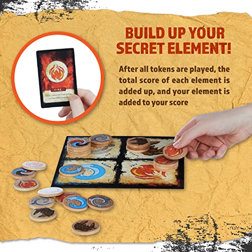 Master The Elements Novelty Board Game of Strategy and Chance - Perfect Family Friendly Game for Adults, Teens & Kids Ages 8 Years and Older, 2 to 6 Players Compete to Outwit Their Opponents