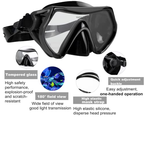 Snorkeling Gear Snorkel mask Scuba Set Scuba mask Diving mask Snorkeling Gear Swimming Goggles Snorkeling Set Swim Dive mask