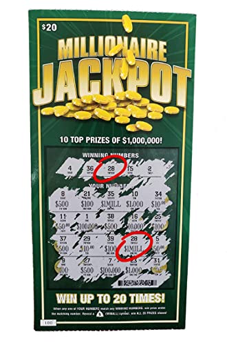 Prank Lottery Tickets and Scratch Cards Look Real - $1 Million Winning Ticket Gag Set