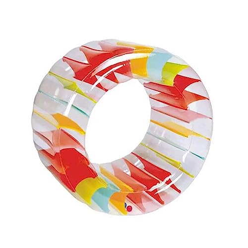 MorTime Inflatable Roller Float, 40'' Colorful Water Wheel, Swimming Pool Roller Toy for Kids and Adults Outdoors