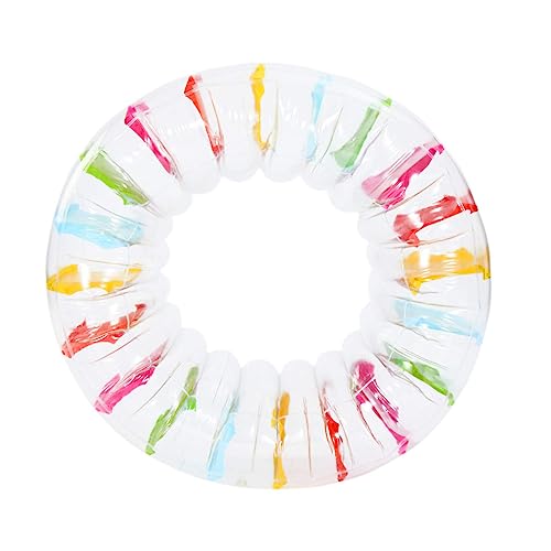 MorTime Inflatable Roller Float, 40'' Colorful Water Wheel, Swimming Pool Roller Toy for Kids and Adults Outdoors