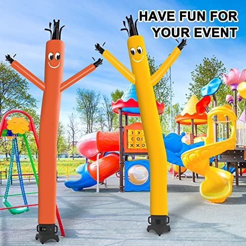 MOUNTO 10ft Inflatable Dancer Waving Tube Man Puppet for Store Sign (Orange)