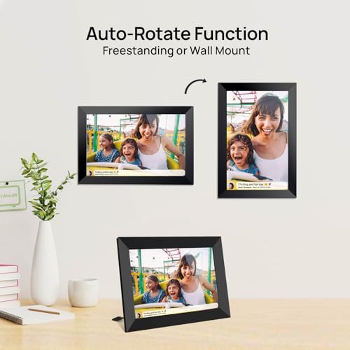 32GB FRAMEO 10.1 Inch Smart WiFi Digital Photo Frame 1280x800 IPS LCD Touch Screen, Auto-Rotate Portrait and Landscape, Built in 32GB Memory, Share Moments Instantly via Frameo App from Anywhere