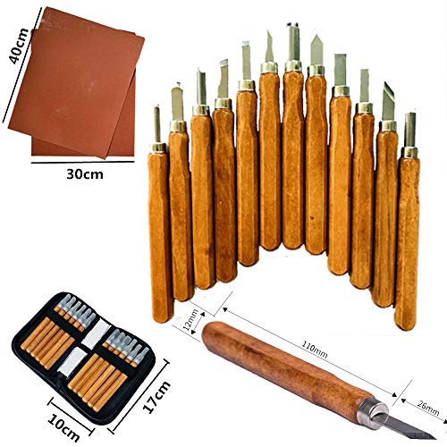 Wood Whittling Kit Wood Carving Knife Set for Adults and Kids Beginners, Wood Carving Kit Set Hand Carving Tool Set for Widdling Kit 21Pcs Fycooler DIY Wood Carving Tools Woodworking