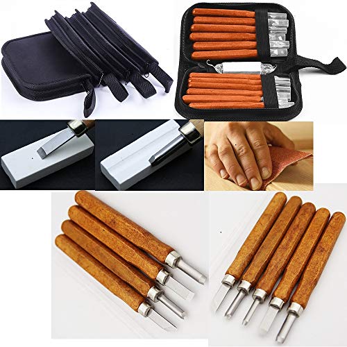 Wood Whittling Kit Wood Carving Knife Set for Adults and Kids Beginners, Wood Carving Kit Set Hand Carving Tool Set for Widdling Kit 21Pcs Fycooler DIY Wood Carving Tools Woodworking