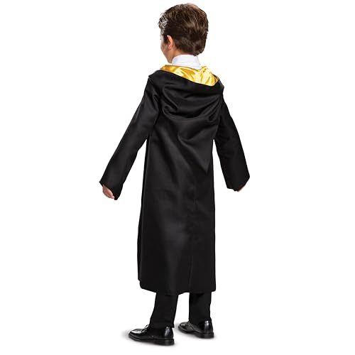 Harry Potter Hufflepuff Robe, Official Wizarding World Costume Robes, Classic Kids Size Dress Up Accessory, Child Size Large (10-12)