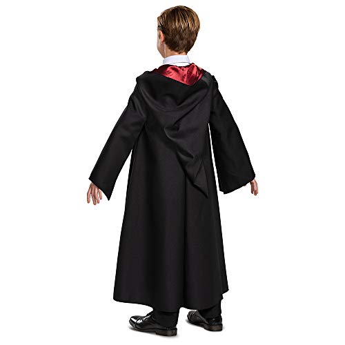 Disguise Harry Potter Gryffindor Robe Deluxe Children's Costume Accessory, Black & Red, Kids Size Large (10-12)