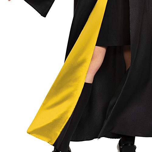 Disguise unisex adult Hufflepuff Costume Outerwear, Black & Yellow, Medium 38-40 US