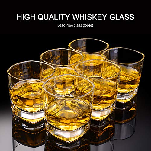 QAPPDA Heavy Base Whiskey Glasses, 8 oz Set of 12, Premium Quality Glass, Classic Design, Ideal for Whiskey, Vodka, Tequila, Cocktails, Great Gift Set