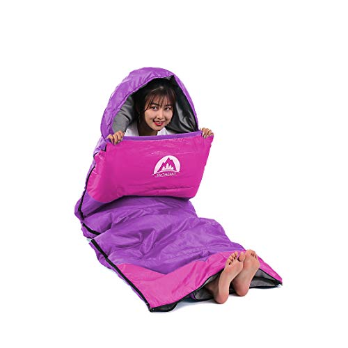 SWTMERRY Sleeping Bag 3 Seasons (Summer, Spring, Fall) Warm & Cool Weather - Lightweight,Waterproof Indoor & Outdoor Use for Kids, Teens & Adults for Hiking and Camping