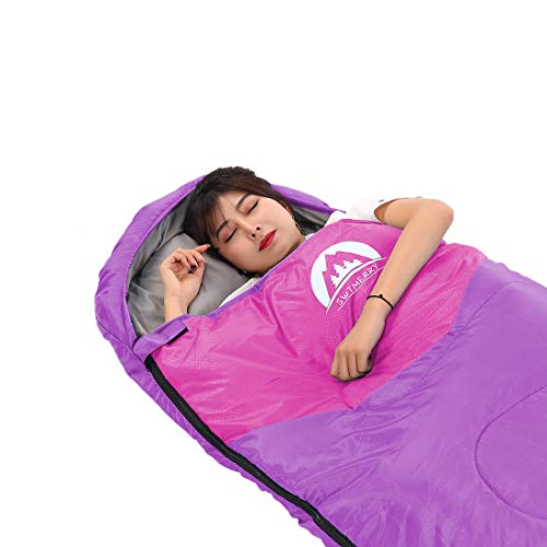 SWTMERRY Sleeping Bag 3 Seasons (Summer, Spring, Fall) Warm & Cool Weather - Lightweight,Waterproof Indoor & Outdoor Use for Kids, Teens & Adults for Hiking and Camping