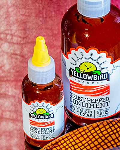 Yellowbird Classic Hot Sauce Variety Set 2.2 oz Travel-Size (Mellow Hot to Real Hot | 5 Flavors | Gift Pack)