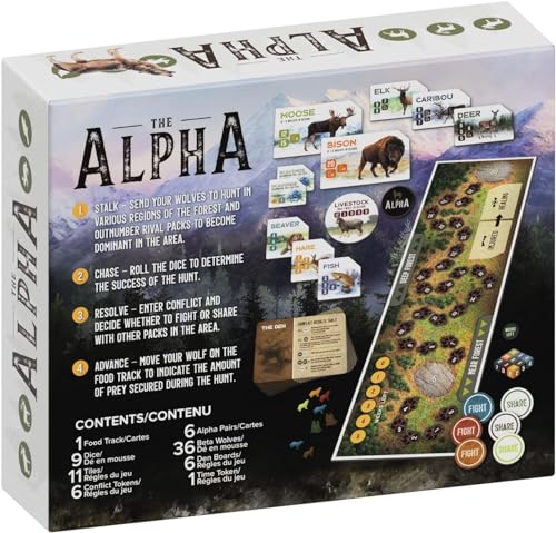 Bicycle The Alpha - A Light Strategy Game for Adults and Family Ages 10 and Up,Grey