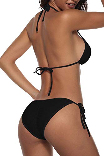 Women Two Piece Swimsuit Sexy Swimwear Halter String Triangle Bikini Sets